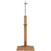 Trädgårdsdusch 75x75x210 cm massiv teak vidaXL – miniatyr 5
