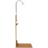 Trädgårdsdusch 75x75x210 cm massiv teak vidaXL – miniatyr 6