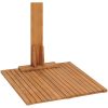 Trädgårdsdusch 75x75x210 cm massiv teak vidaXL – miniatyr 9