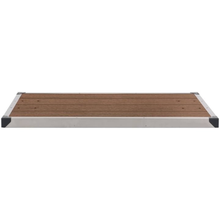 Trädgårdsdusch med brunt golv 220 cm aluminium vidaXL 110 x 62 x 5 cm – bild 12