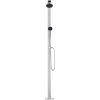 Trädgårdsdusch med brunt golv 220 cm aluminium vidaXL 110 x 62 x 5 cm – miniatyr 5