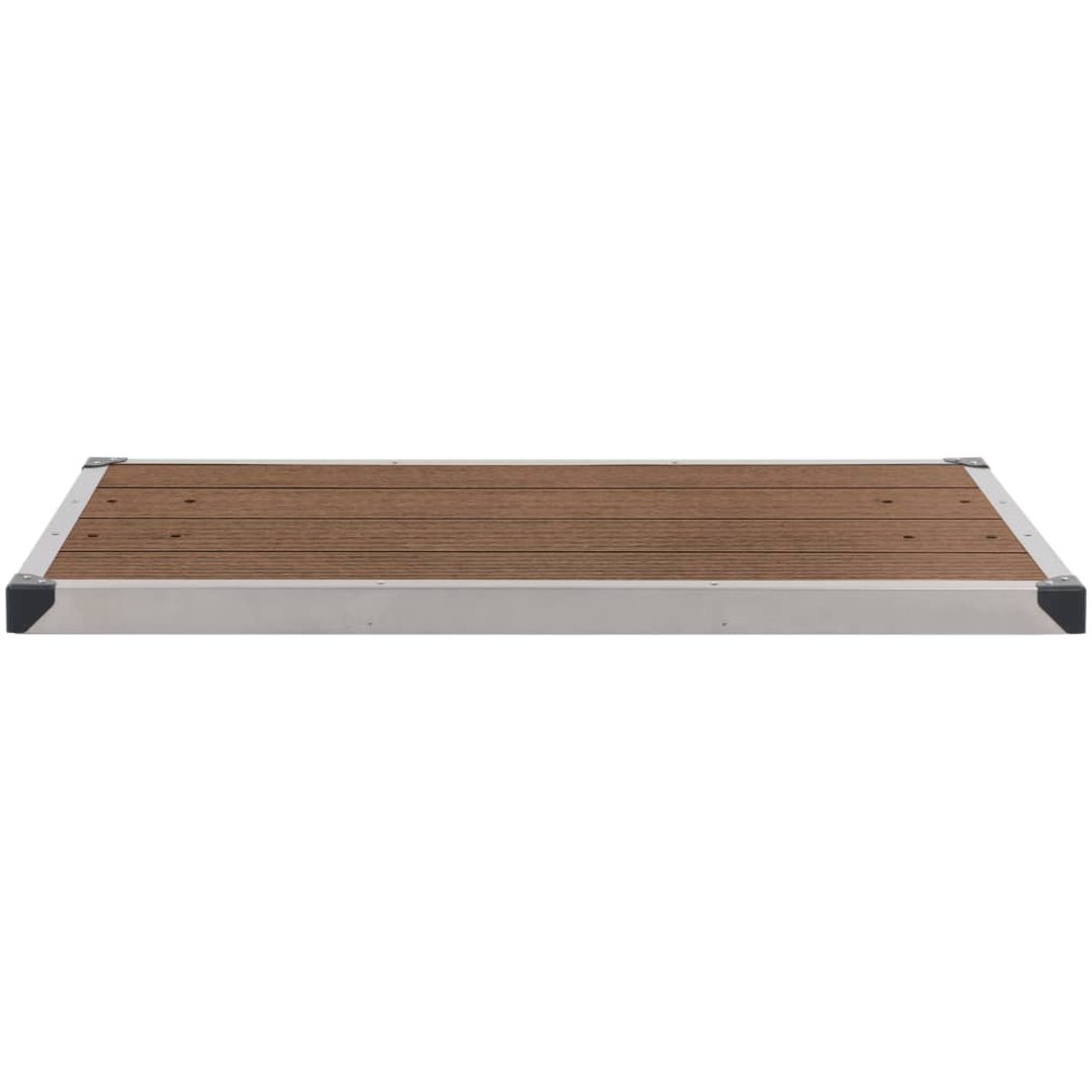 Trädgårdsdusch med brunt golv 230 cm rostfritt stål vidaXL 110 x 62 x 5 cm – bild 12