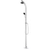 Trädgårdsdusch med grått golv 220 cm aluminium vidaXL 80 x 62 x 5 cm – miniatyr 3
