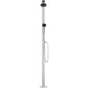 Trädgårdsdusch med grått golv 220 cm aluminium vidaXL 80 x 62 x 5 cm – miniatyr 5