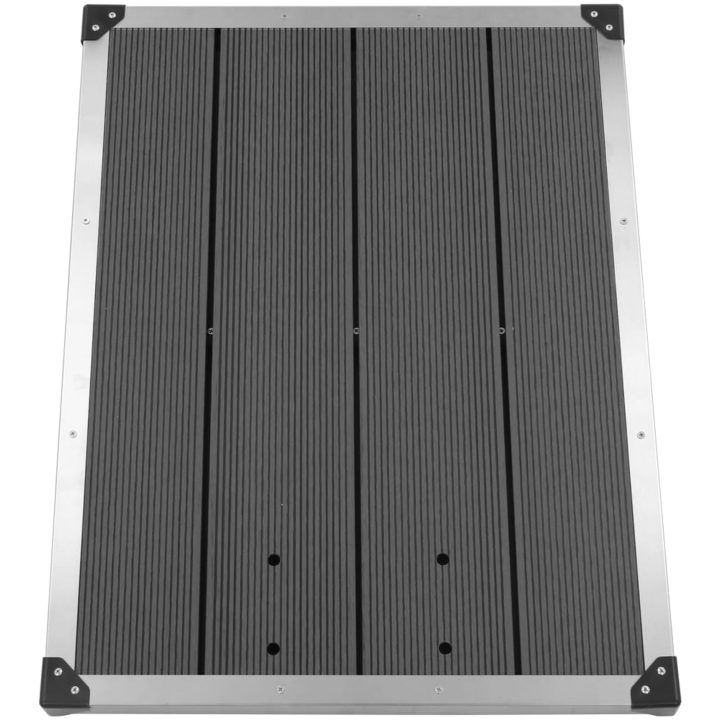 Trädgårdsdusch med grått golv 230 cm rostfritt stål vidaXL 80 x 62 x 5 cm – bild 12
