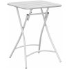 Trädgårdsfällbord Vit 55x55x73 cm Stål vidaXL Medium – miniatyr 6