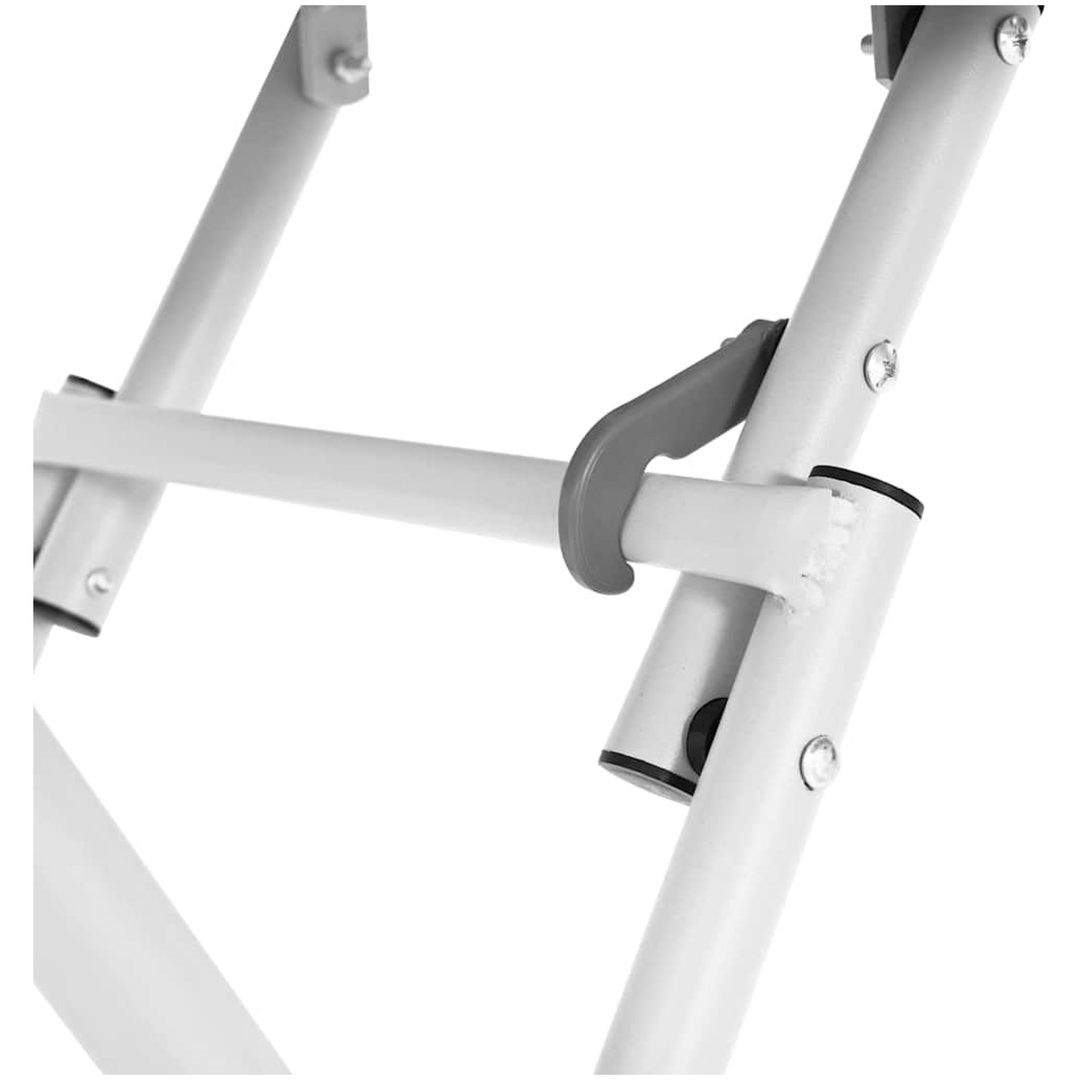 Trädgårdsfällbord Vit 55x55x73 cm Stål vidaXL Medium – bild 8
