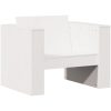 Trädgårdsfåtölj vit massiv furu vidaXL 79 x 60 x 62 cm – miniatyr 2