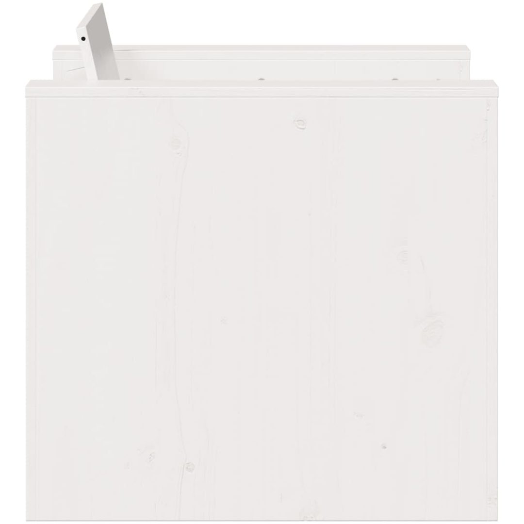 Trädgårdsfåtölj vit massiv furu vidaXL 79 x 60 x 62 cm – bild 5