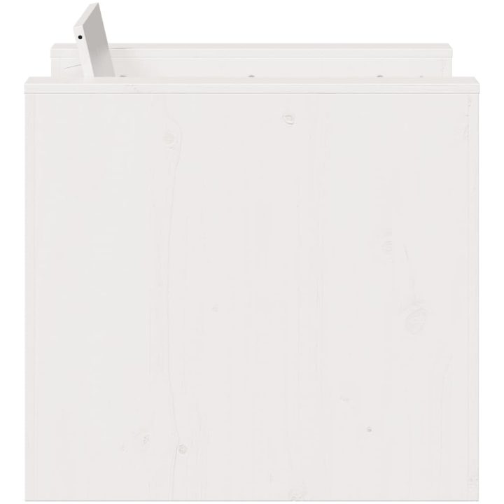 Trädgårdsfåtölj vit massiv furu vidaXL 79 x 60 x 62 cm – bild 5