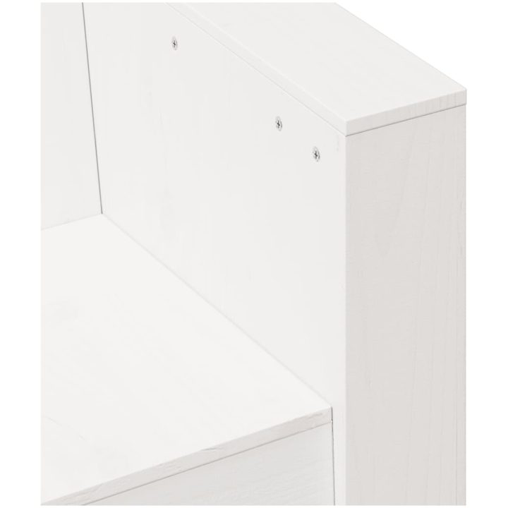 Trädgårdsfåtölj vit massiv furu vidaXL 79 x 60 x 62 cm – bild 7