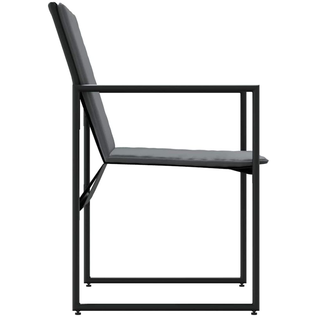Trädgårdsfåtöljer med kuddar 4 st Svart Textilene vidaXL 50.5 x 59 x 81.5 cm – bild 9