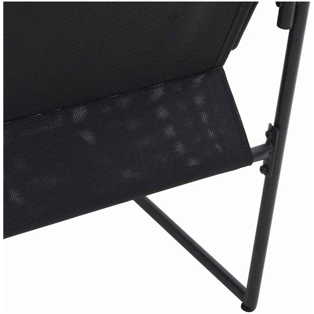 Trädgårdsfåtöljer med kuddar 4 st Svart Textilene vidaXL 50.5 x 59 x 81.5 cm – bild 10
