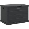 Trädgårdsförvaringsbox - Antracit, , Plast, 170 L vidaXL 77.5 x 54.5 x 53 cm – miniatyr 2