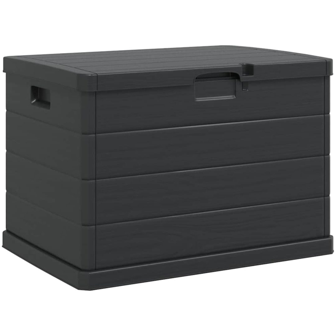 Trädgårdsförvaringsbox - Antracit, , Plast, 170 L vidaXL 77.5 x 54.5 x 53 cm – bild 2