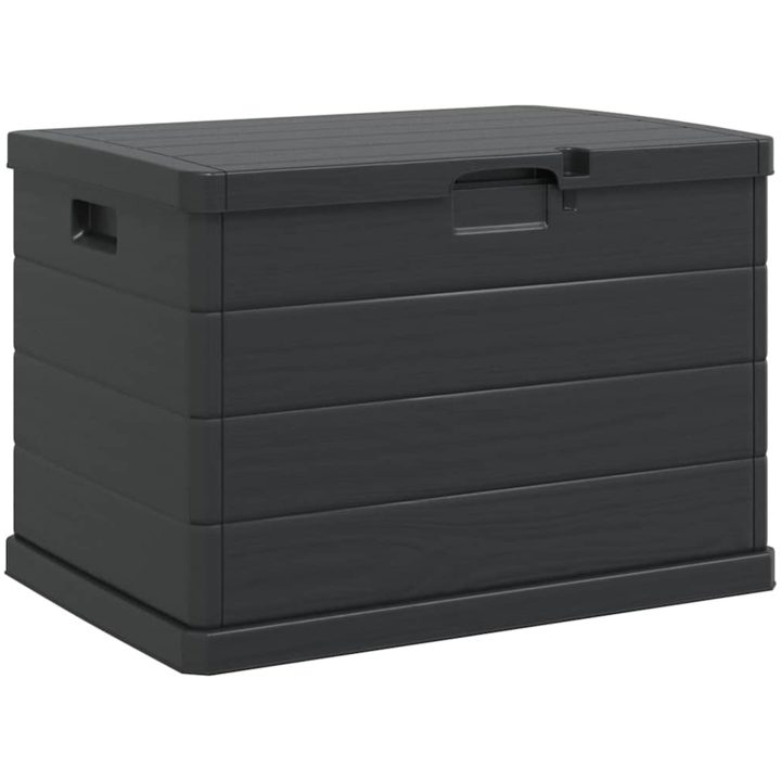 Trädgårdsförvaringsbox - Antracit, , Plast, 170 L vidaXL 77.5 x 54.5 x 53 cm – bild 2
