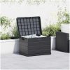 Trädgårdsförvaringsbox - Antracit, , Plast, 170 L vidaXL 77.5 x 54.5 x 53 cm – miniatyr 4