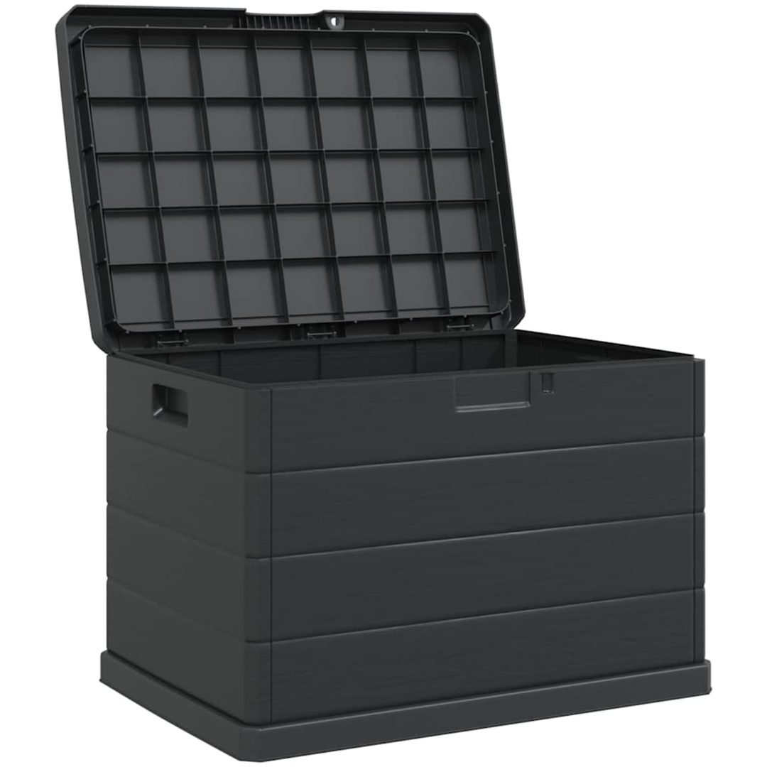 Trädgårdsförvaringsbox - Antracit, , Plast, 170 L vidaXL 77.5 x 54.5 x 53 cm – bild 5