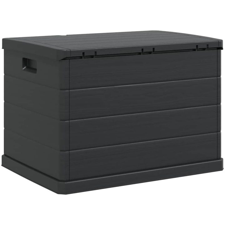 Trädgårdsförvaringsbox - Antracit, , Plast, 170 L vidaXL 77.5 x 54.5 x 53 cm – bild 6