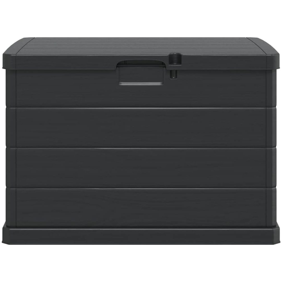 Trädgårdsförvaringsbox - Antracit, , Plast, 170 L vidaXL 77.5 x 54.5 x 53 cm – bild 7