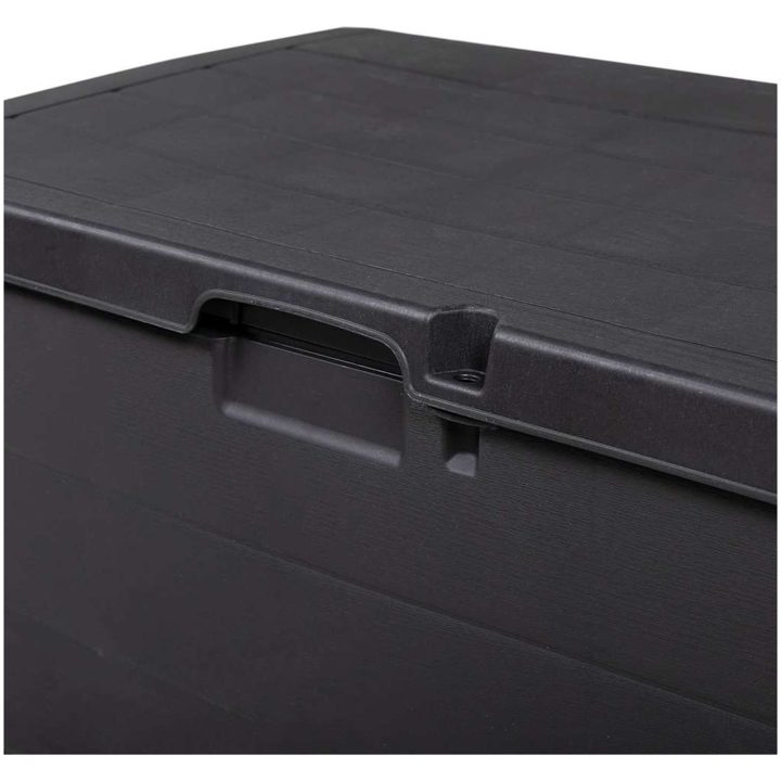 Trädgårdsförvaringsbox - Antracit, , Plast, 170 L vidaXL 77.5 x 54.5 x 53 cm – bild 9