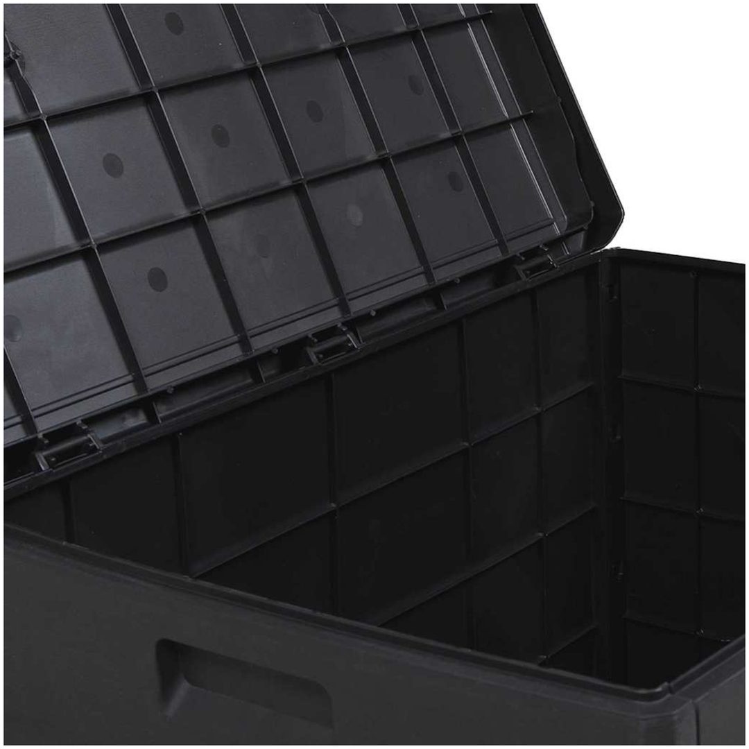 Trädgårdsförvaringsbox - Antracit, , Plast, 170 L vidaXL 77.5 x 54.5 x 53 cm – bild 10