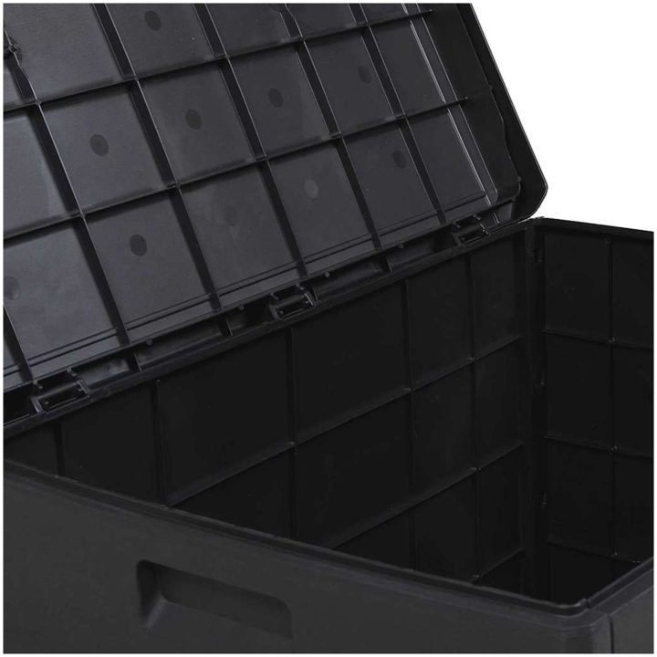 Trädgårdsförvaringsbox - Antracit, , Plast, 170 L vidaXL 77.5 x 54.5 x 53 cm – bild 10