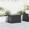 Trädgårdsförvaringsbox - Antracit, , Plast, 170 L vidaXL 77.5 x 54.5 x 53 cm – miniatyr 1