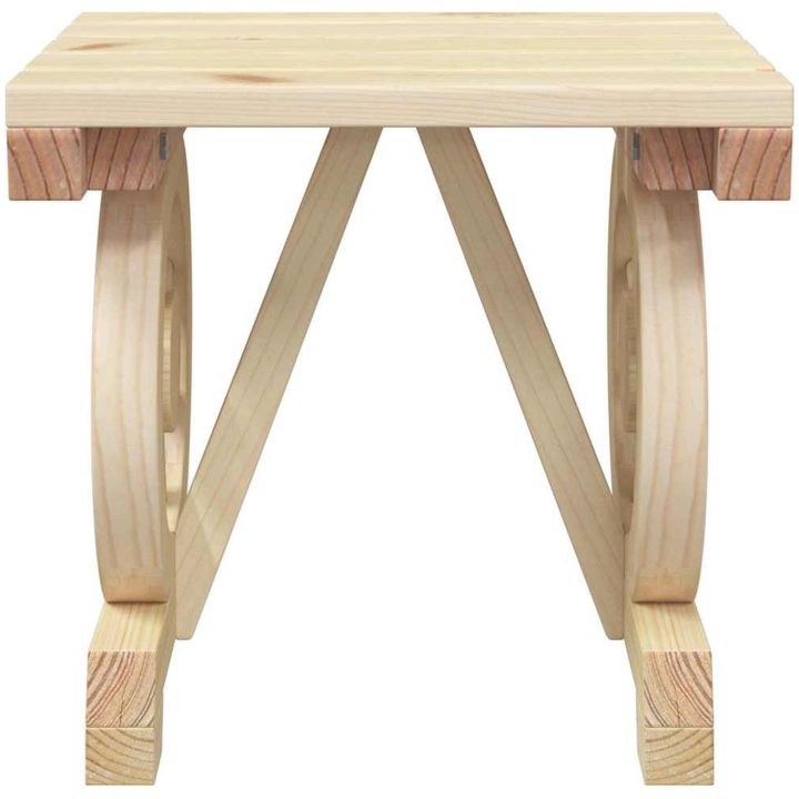 Trädgårdsfotpall massivt granträ vidaXL 40 x 36,5 x 38,5 cm – bild 4