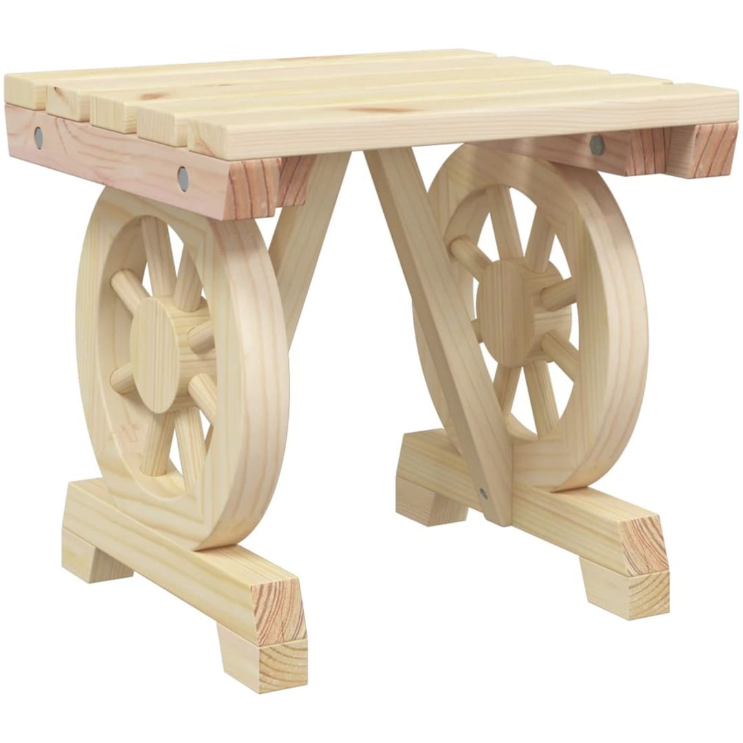 Trädgårdsfotpall massivt granträ vidaXL 40 x 36,5 x 38,5 cm – bild 6