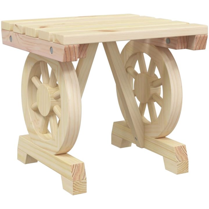 Trädgårdsfotpall massivt granträ vidaXL 40 x 36,5 x 38,5 cm – bild 6