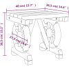 Trädgårdsfotpall massivt granträ vidaXL 40 x 36,5 x 38,5 cm – miniatyr 9