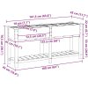 Trädgårdsgrotta med galler 161x43x76 cm Massivt Furu vidaXL 161.5 x 45 x 76.5 cm – miniatyr 11