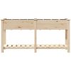 Trädgårdsgrotta med galler 161x43x76 cm Massivt Furu vidaXL 161.5 x 45 x 76.5 cm – miniatyr 5