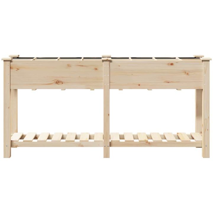 Trädgårdsgrotta med galler 161x43x76 cm Massivt Furu vidaXL 161.5 x 45 x 76.5 cm – bild 5