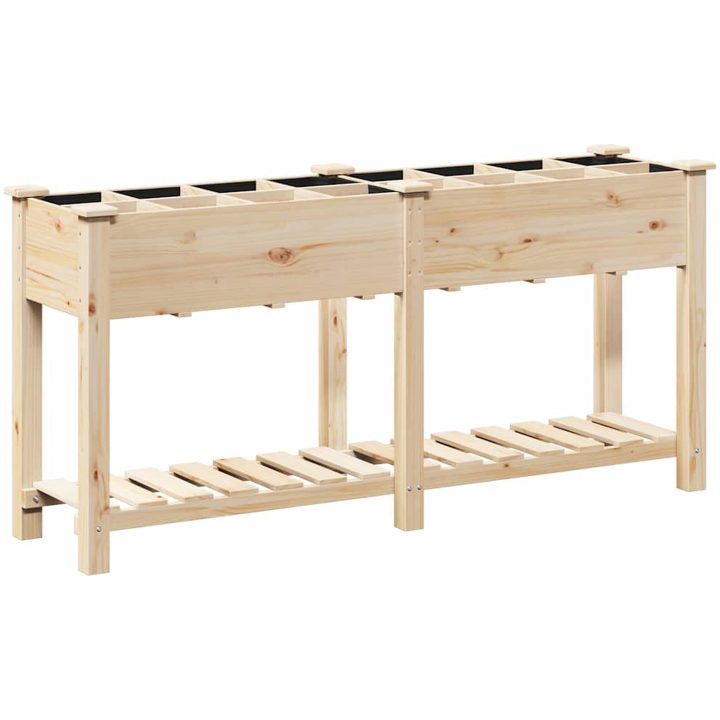 Trädgårdsgrotta med galler 161x43x76 cm Massivt Furu vidaXL 161.5 x 45 x 76.5 cm – bild 7