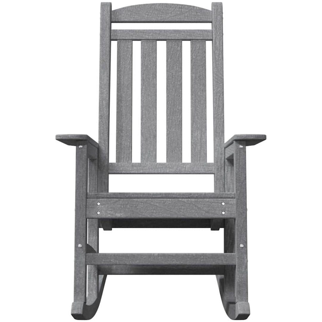 Trädgårdsgungstol Ljusgrå 70x92x108 cm HDPE vidaXL 70 x 92 x 180 cm – bild 4