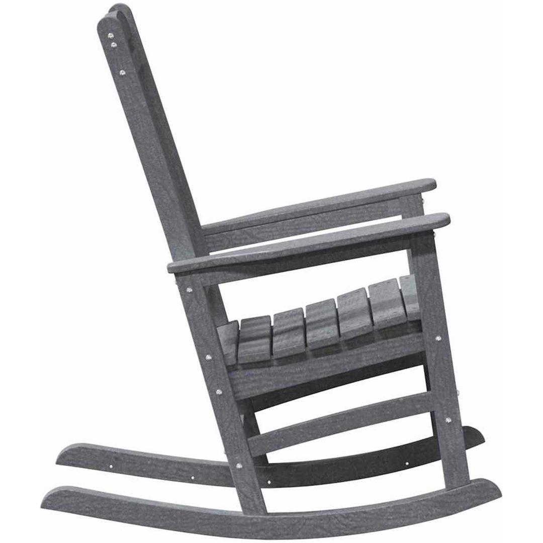 Trädgårdsgungstol Ljusgrå 70x92x108 cm HDPE vidaXL 70 x 92 x 180 cm – bild 5