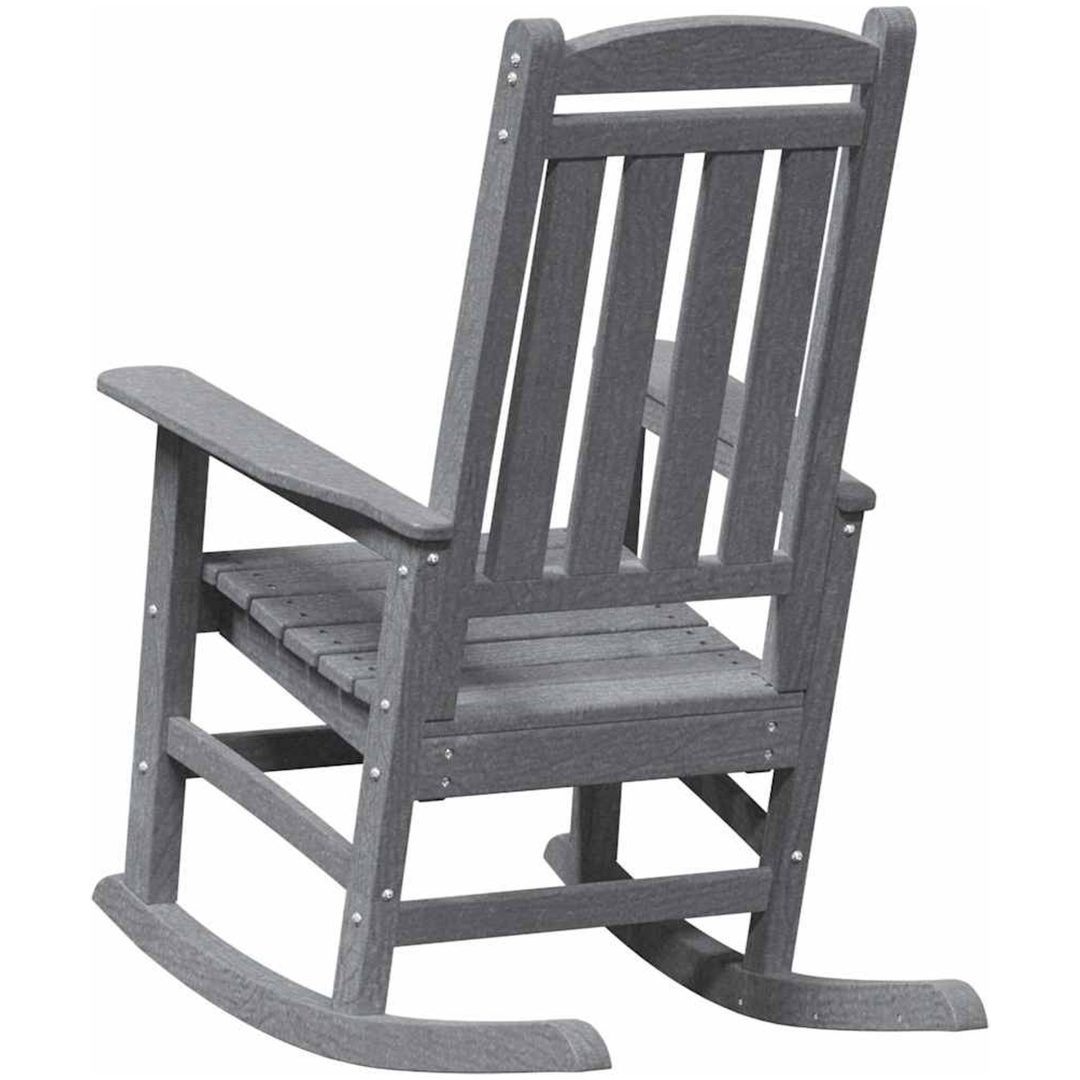 Trädgårdsgungstol Ljusgrå 70x92x108 cm HDPE vidaXL 70 x 92 x 180 cm – bild 6