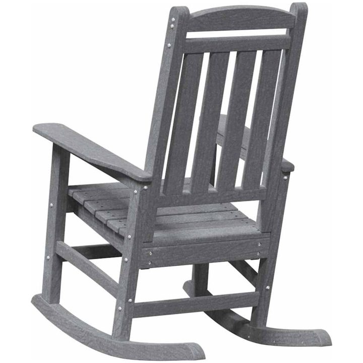 Trädgårdsgungstol Ljusgrå 70x92x108 cm HDPE vidaXL 70 x 92 x 180 cm – bild 6