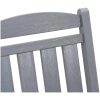 Trädgårdsgungstol Ljusgrå 70x92x108 cm HDPE vidaXL 70 x 92 x 180 cm – miniatyr 9