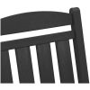 Trädgårdsgungstol Svart 70x92x108 cm HDPE vidaXL 70 x 92 x 180 cm – miniatyr 9
