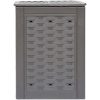 Trädgårdskompost 2 st brun 60x60x83 cm 600 L plastrotting vidaXL – miniatyr 3