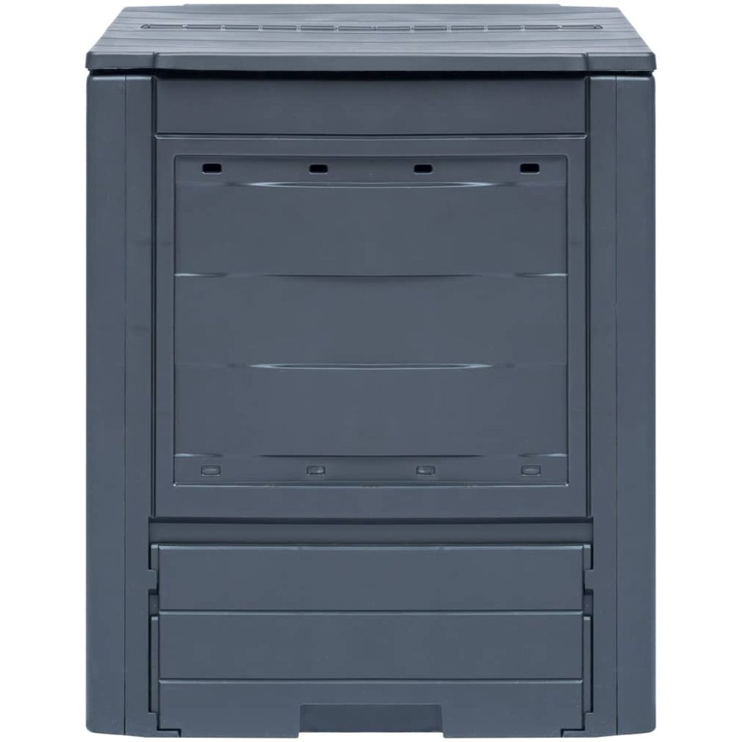 Trädgårdskompost 2 st grå 60x60x73 cm 520 L vidaXL – bild 2