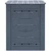 Trädgårdskompost 2 st grå 60x60x73 cm 520 L vidaXL – miniatyr 3