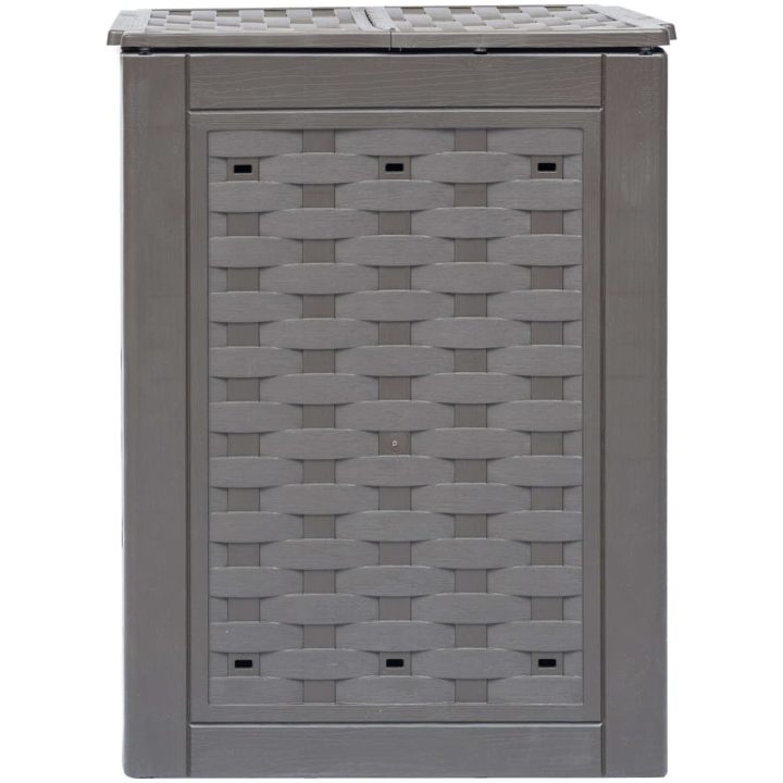 Trädgårdskompost brun 60x60x83 cm 300 L plastrotting vidaXL – bild 3