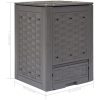 Trädgårdskompost brun 60x60x83 cm 300 L plastrotting vidaXL – miniatyr 7