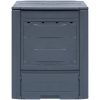 Trädgårdskompost grå 60x60x73 cm 260 L vidaXL – miniatyr 2