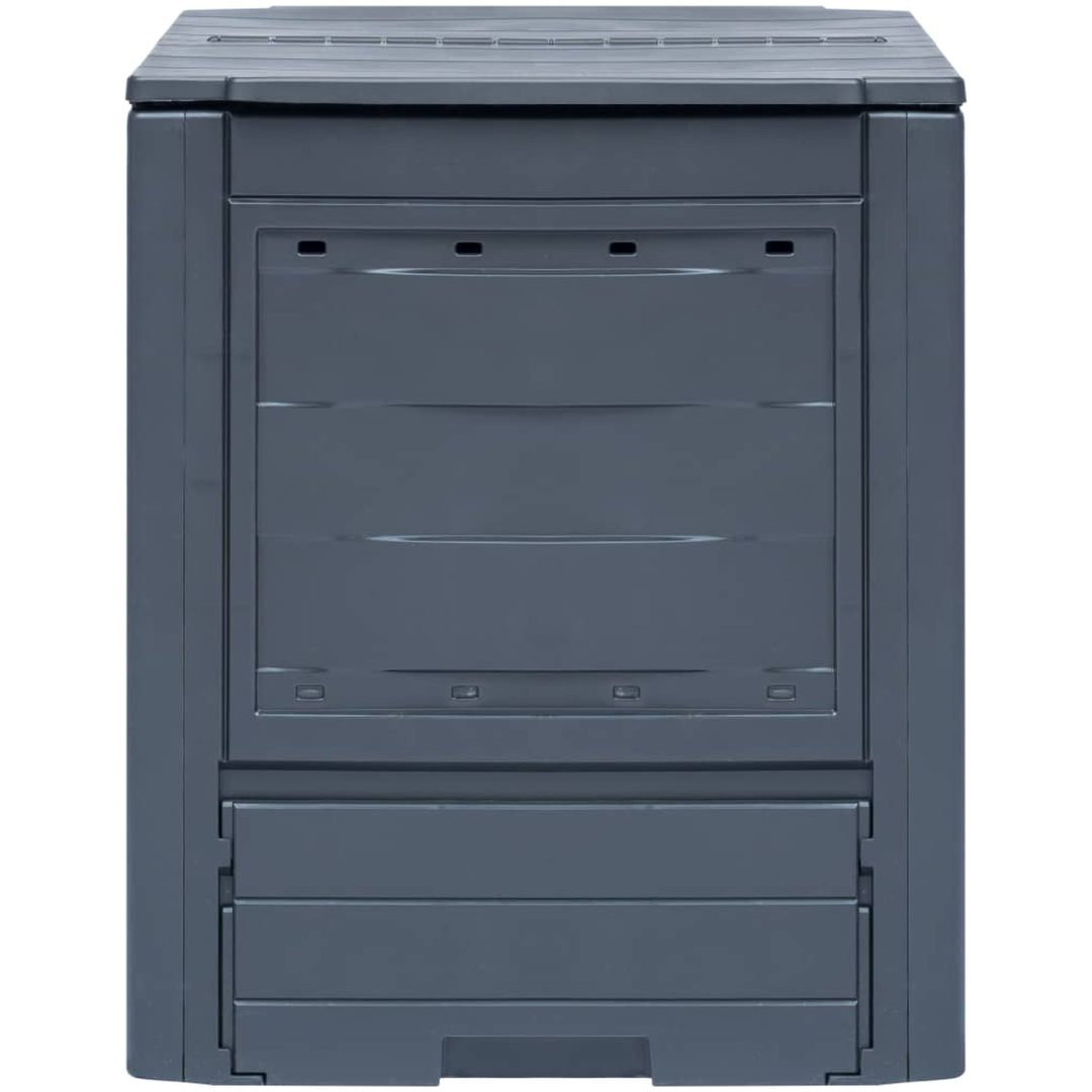 Trädgårdskompost grå 60x60x73 cm 260 L vidaXL – bild 2