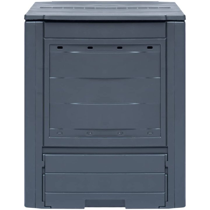Trädgårdskompost grå 60x60x73 cm 260 L vidaXL – bild 2